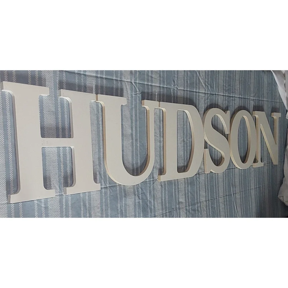 8 IN. ‎ MPI Wood Letters Classic Font Craft Cutout    HUDSON